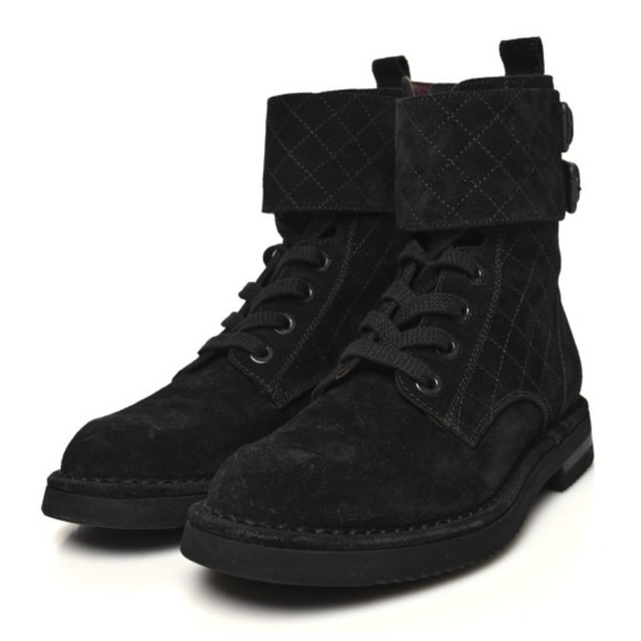 CHANEL CALFSKIN BOOTS - Picture 1 of 17